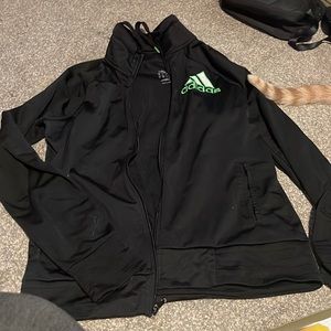 Black adidas zip up